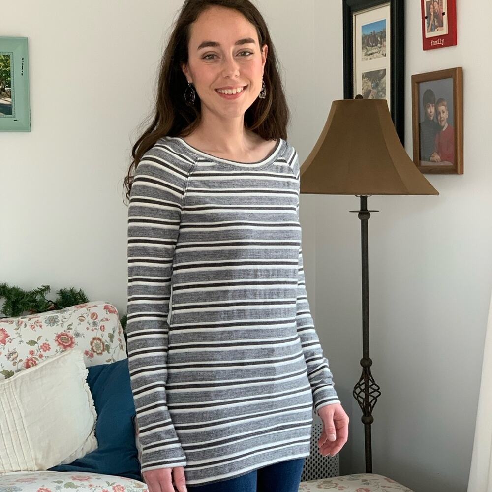 Lou & Grey Striped Sweater, Size XS